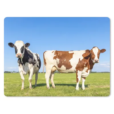 Produktbild von MuchoWow® Mauspad Mousepad Kühe - Bauernhof - Gras - Natur - Tiere 23x19 cm - Mousepads - Maus Mat - Pad - Mausunterlage - Schreibtischunterlage - Mauspad