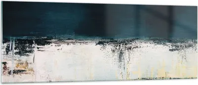 Produktbild von Bilder auf glas - Einteilig - Abstraktion gerieben schwarz - 140x50cm - Glasbilder - Wandbilder - Bilder - Wanddekoration aus Glas - Glas Bilder - Wandbild auf Glas - GAB140x50-4381