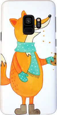 Produktbild von Mr. & Mrs. Panda Samsung Galaxy S9 Handyhülle Fuchs Keks - Weiß - Geschenk, Plätzchen, Handy Case, Cover, Winter, Weihnachtlich, Weihnachtskekse, Liebe, Weihnachten
