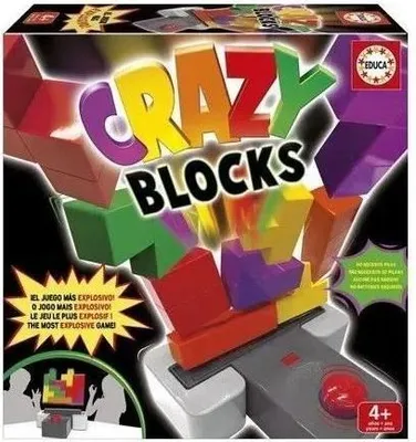 Produktbild von Geschicklichkeitsspiel Educa Crazy Blocks, 15 Farbige Blöcke, Ab 4 Jahren, 2+ Spieler, Stapelspiel