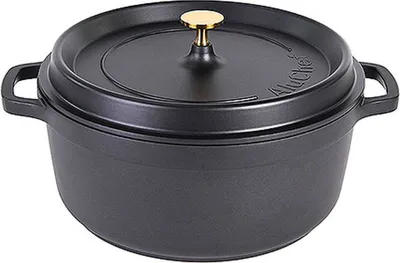 Produktbild von AluChef® Cocotte, rund 28 cm / schwarz