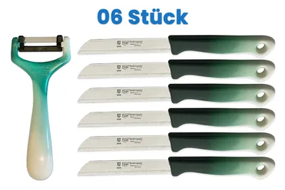 Produktbild von SMI Solingen Schälmesser mit Sparschäler Obstmesser Gemüsemesser