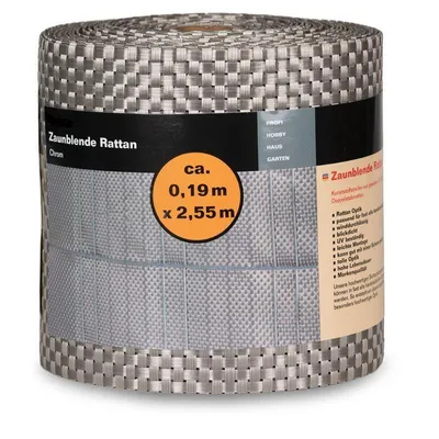 Produktbild von Sichtschutzstreifen 0,19x2,55 m Rattan chrom