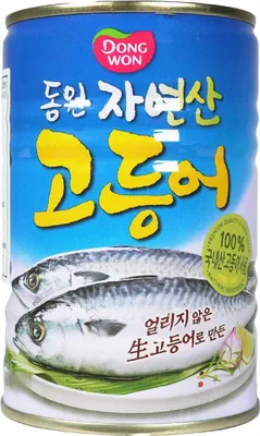 Produktbild von DONGWON Natural Mackerel 400g – Makrele in Salzlake