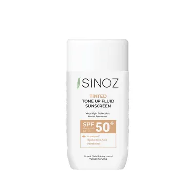 Obrázek produktu pro Sinoz - Tónovací fluidní opalovací krém SPF50+ / PA++++, 50 ml - Tónovací fluidní opalovací krém SPF50+ / PA++++