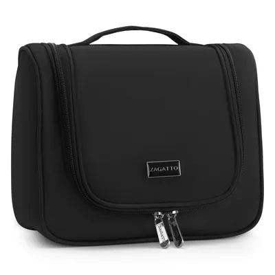 Produktbild von Zagatto Kulturtasche Kulturbeutel Organizer mit Haken Geräumig Schwarze ZG1104