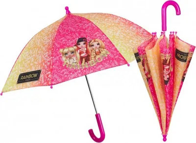 Produktbild von Perletti regenschirm RAINBOW HIGH polyester rosa