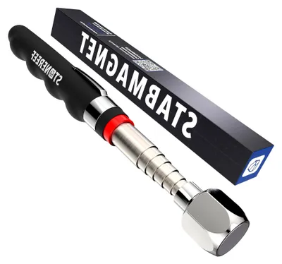 Produktbild von Teleskop-Magnetheber – Ausziehbarer Magnetstab aus Edelstahl, Länge 18–77 cm, Gewicht 125 g