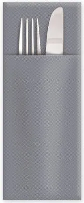 Produktbild von 250x Servietten Bestecktaschen CutleryStar 2-lagig 38 x 32 cm grau