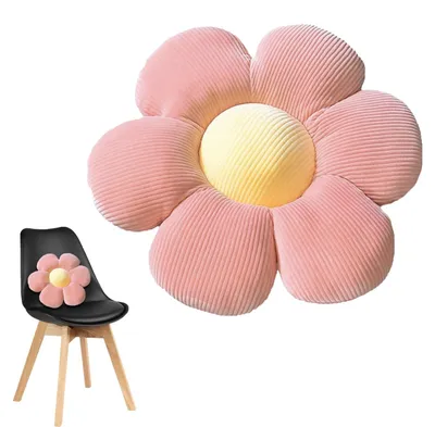 Produktbild von Niedliches Blumenkissen, bequemes Plüschsitzkissen für Kinder, dekorativ für das Sofa, im Kinderzimmer, als Autokissen und als Geschenk.