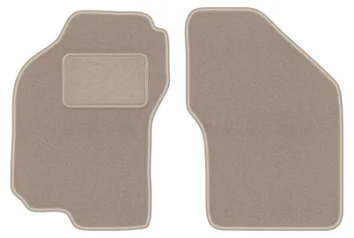 Image de Tapis avant en moquette pour Fiat Bravo 1995-2001 (à hayon) – 2 pièces, beiges, sur mesure – Wielganizator LUX