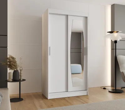 Obrázek produktu pro Šatní skříň 100 cm SEYMA - bílá