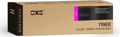 A cardboard box for a toner cartridge.