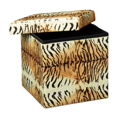 Obrázok produktu pre Taburetka s vekom skladacia, rd9050, Tiger žltý