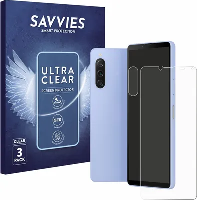Produktbild von 6x Für Sony Xperia 10 V (Display+Kamera) Schutzfolie Savvies Displayschutz Display Schutz Folie Klar Transparent
