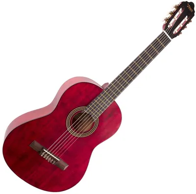 Produktbild von Valencia VC204 4/4 Transparent Wine Red Konzertgitarre