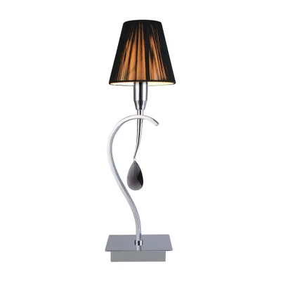 Obrázek produktu pro Stolní lampa OXFORD 40W, stříbrná/černá, Ø: 14 V: 47 cm, patice E14, s vypínačem
