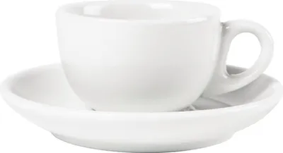 Produktbild von Olympia Whiteware Espressotassen + Untertassen - 8,5cl - 12 Sets