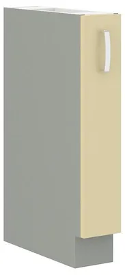 Produktbild von ULLERIKE Auszugsschrank – Breite 15 cm, Creme/Grau