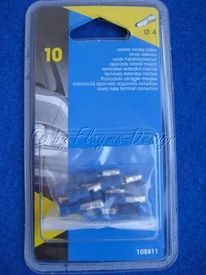 Produktbild von Rundstecker Kabelsteckschuh BLAU