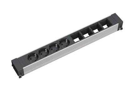 Obrázek produktu pro Bachmann 909.007, Černá, Stříbrná, 4 AC zásuvky / AC zásuvek