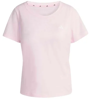 Produktbild von T-Shirt Adidas Workout Essentials Scoop Neck "Clear Pink" für Damen