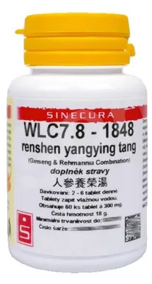 Immagine prodotto di WLC7.8 - renshen yangying tang - pian/tablety SINECURA