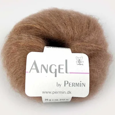 Zdjęcie produktu dla Angel by Permin – luksusowa przędza z moheru i jedwabiu (70/30) (98 ciemny kamel)