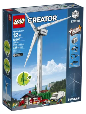 Zdjęcie produktu dla LEGO Creator Expert Vestas Wind Turbine, Zestaw do budowania, 12 lat(a), Plastik, 826 szt., 2,12 kg