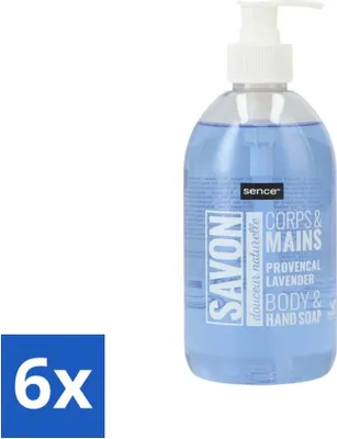 Produktbild von Sence - Provenzalischer Lavendel - Handseife - Savon - 500 ml - Vorteilspack - 6 Stücke