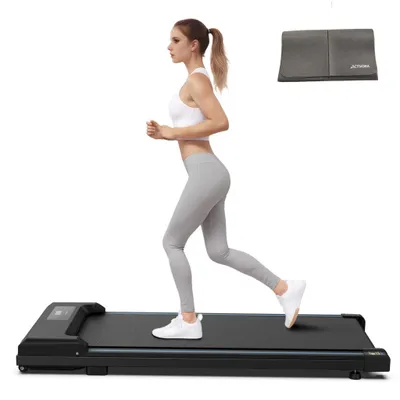 Produktbild von OSOMIRO Klappbares Laufband 1-6 km/h Mit 12 Programme Mit Fernbedienung LED-Anzeige Heimtrainer klappbar leise für Zuhause Mit stoßdämpfenden Polstern