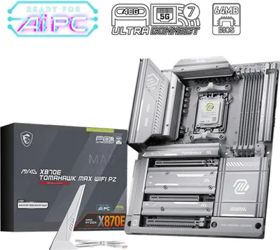 Image de MSI MAG X870E Tomahawk Max WiFi Project Zero (X870E,AM5,ATX,