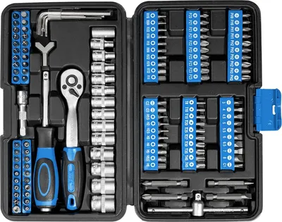Produktbild von Güde Steckschlüssel und Bitsatz GSB 130 (130-teiliges Werkzeugset