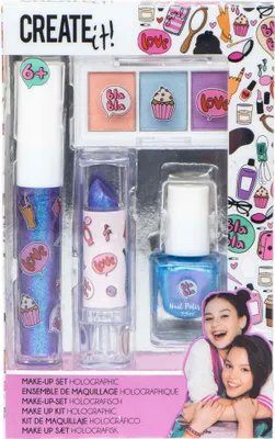 Produktbild von Canenco Create It! Makeup Set Holographic, Make-up-Set für Kinder, 6 Jahr(e), Mehrfarbig
