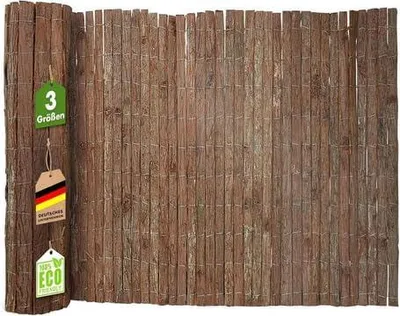 Imagen del producto de Silecomplaza - Panel de protección visual de corteza de árbol para balcón y jardín. Panel de protección, valla de corteza, valla para jardín (100 x 300 cm)