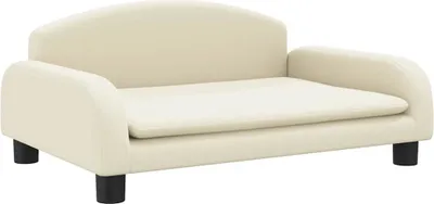 Obrázek produktu pro vidaXL Pelíšek pro psy Cream 70x45x30 cm Imitace kůže