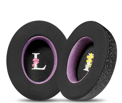 Produktbild von INF Magic Ice Skin Ohrhörerhüllen für Sennheiser Momentum 3 - Schwarz-Lila (2er-Pack)