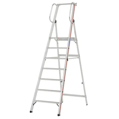 Produktbild von Hymer Plattformleiter mit Handlauf, 8 Stufen