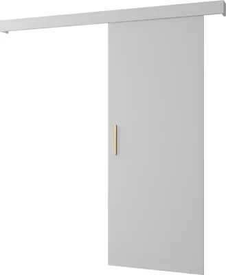 Produktbild von MEBLE KRYSPOL  Schiebetürsystem SALWADOR 1 mit Schienenabdeckung, Einbautüren, 90x204cm, Weiß