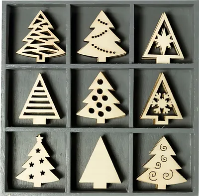 Produktbild von KNORR prandell 2118521021, Weihnachtsbaumschmuck, Holz, Holz, 45 Stück(e)