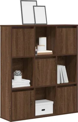 Productafbeelding van Maison Exclusive - Boekenkast, bruin, eikenlook, 89x24x101,5 cm, houtvezel
