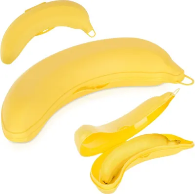 Produktbild von Vilde Bananenbox Bananendose Bananenbehälter 22,5x7,5x5,5 cm