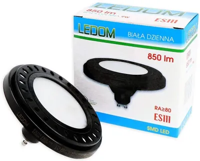 Zdjęcie produktu dla 9W żarówka LED ES111 850lm reflektor 120° reflektor światło SMD spot GU10 żarówka 4000K neutralna biel w kolorze czarnym