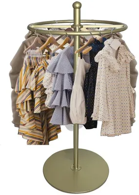 Produktbild von Unyqoos® rotierender Metallgarderobe für Geschäfte und Schlafzimmer mit multifunktionalem Design