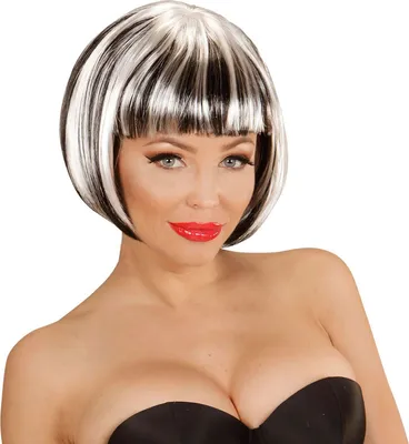 Produktbild von Blair Bob Perücke schwarz-weiß