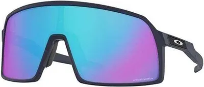 A pair of Oakley Sutro S sunglasses with mirrored lenses.