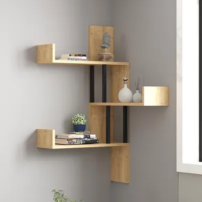 Immagine prodotto di Donigala - Mensola, 105x20x60h cm Marrone Rovere, 3 Ripiani
