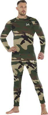 Produktbild von Herren Thermo Funktionswäsche Set Skiunterwäsche Thermowäsche Winter Sport Ski Waldgrün L