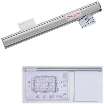 Image de MAUL Barre de serrage MAULballfix aluminium à visser 50.6 x 5.6 x 2.3 cm argent