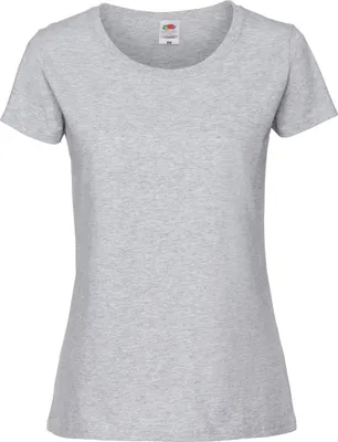 Produktbild von Fruit Of The Loom Damen Premium T-Shirt BC3945 (XS) (Aschgrau)